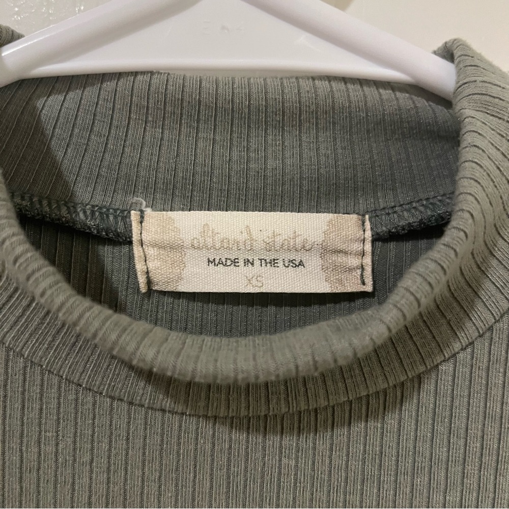 XS Altar’d State Sage green bodysuit